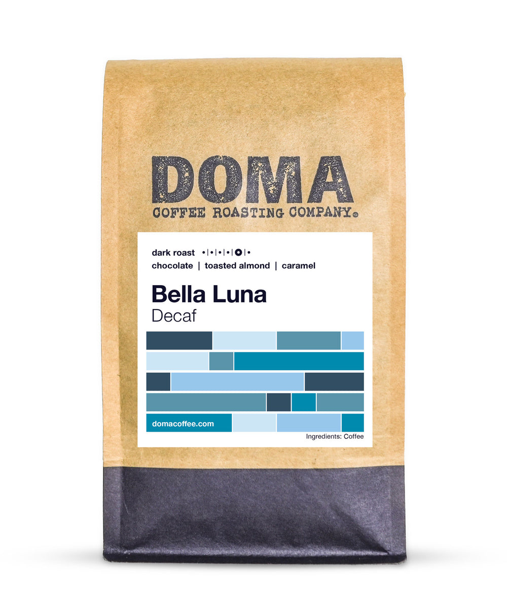 A 12oz bag of Bella Luna coffee