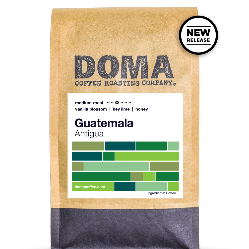 A 12 ounce bag of Guatemala Antigua coffee