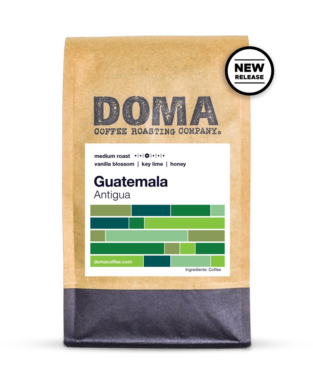 A 12 ounce bag of Guatemala Antigua coffee