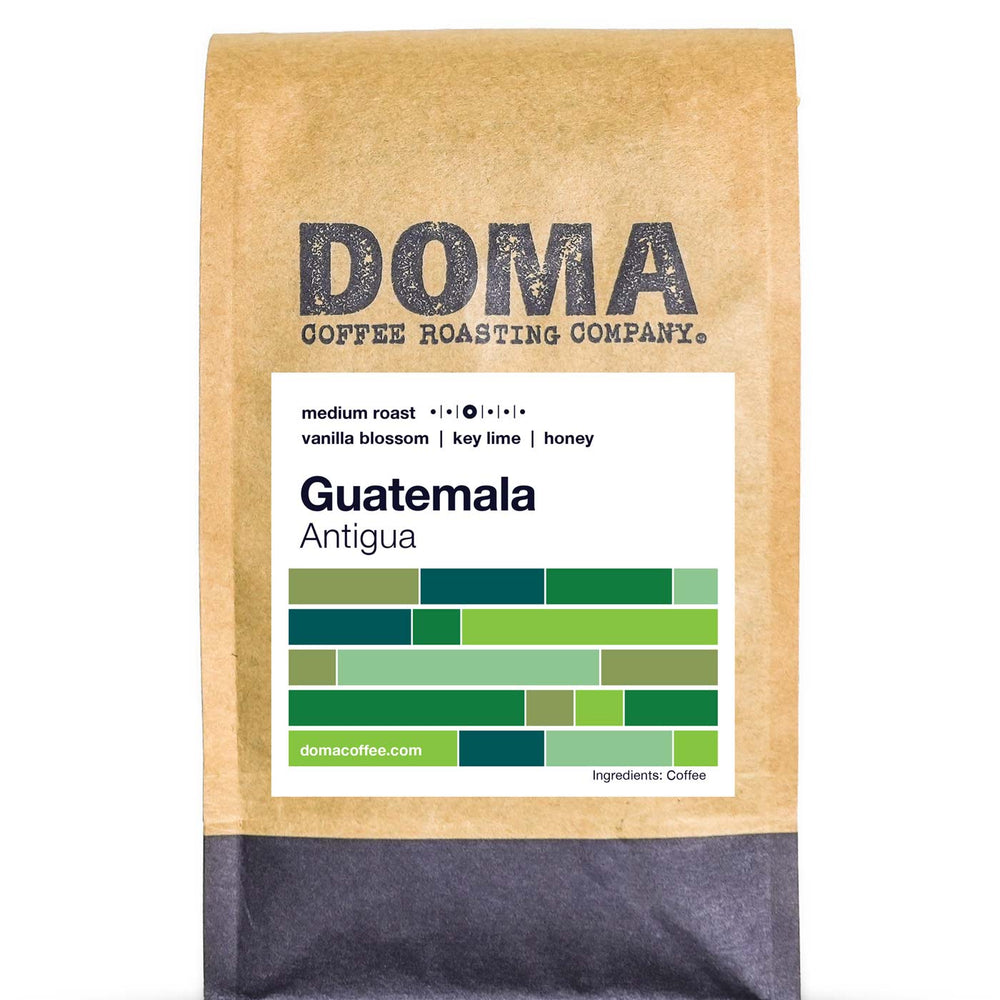 A 12 ounce bag of Guatemala Antigua coffee