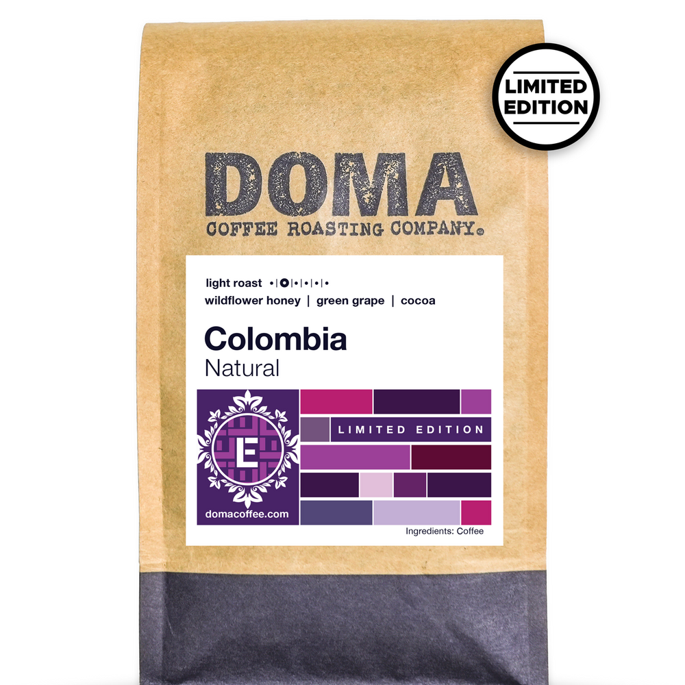 A bag of Colombia Limited Edition coffee